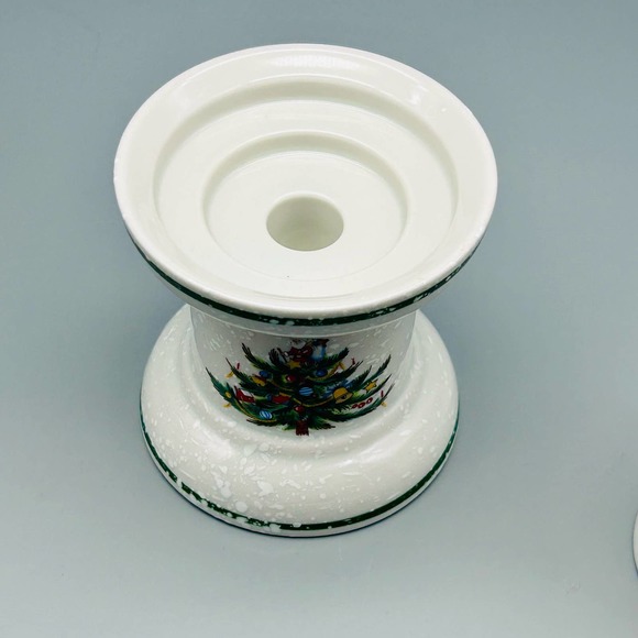 Mikasa “Christmas Treats” Ceramic Pillar Candle Holder - Picture 3 of 8